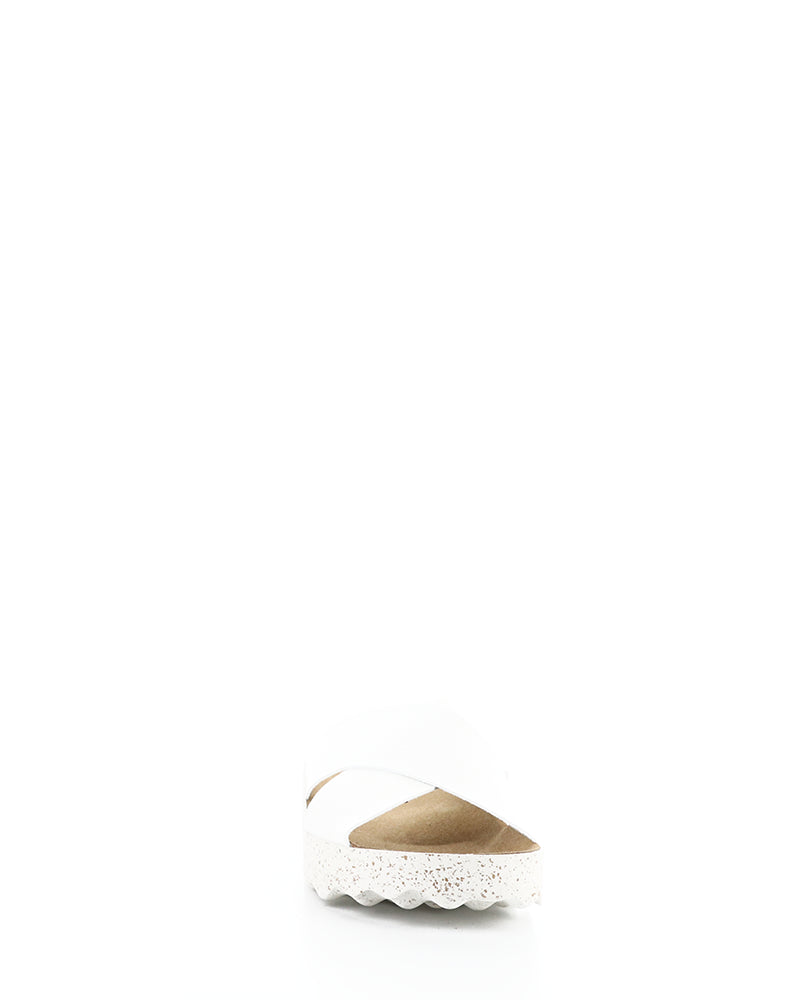 Cross276Asp 001 White Slip-On Sandals