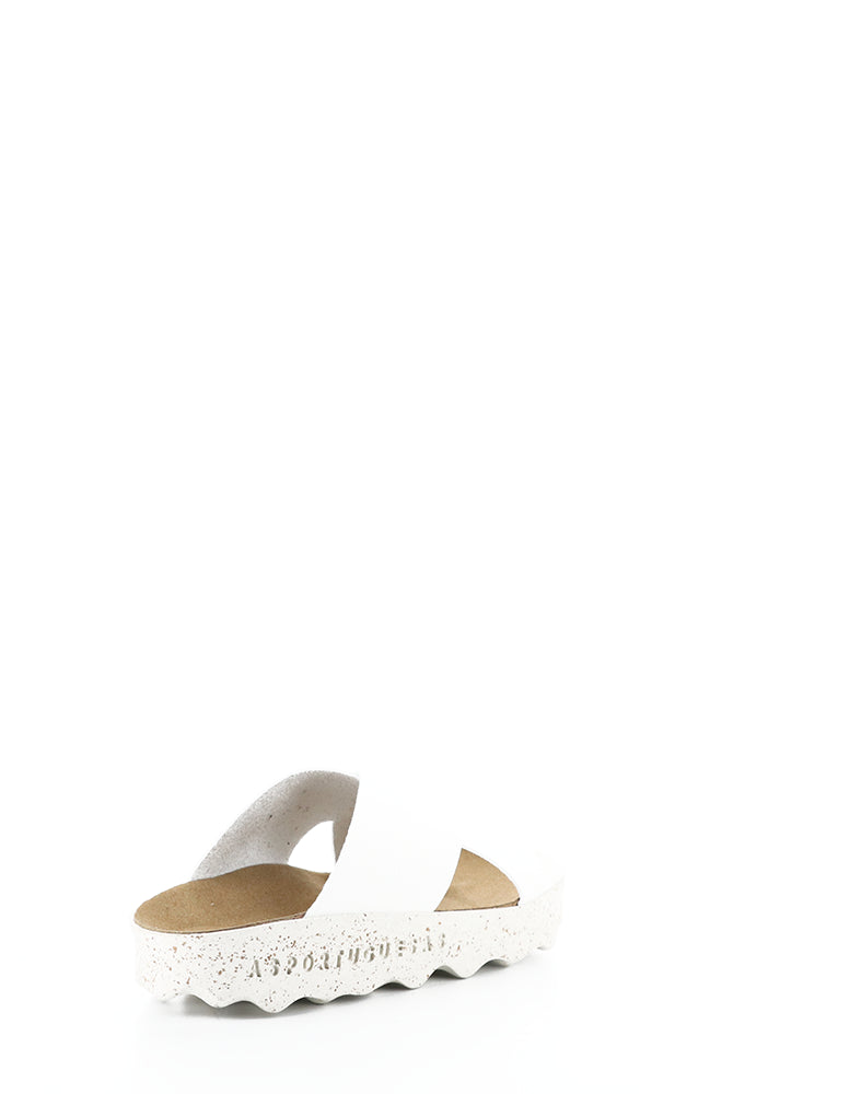Cross276Asp 001 White Slip-On Sandals