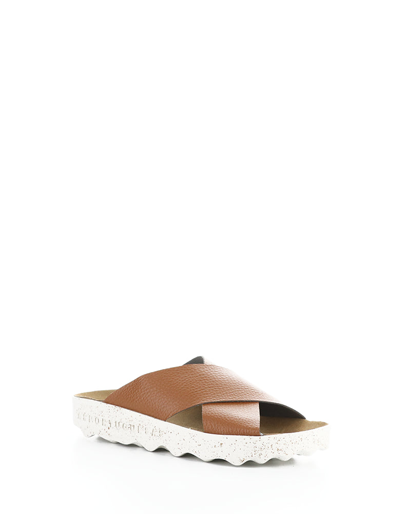Cross276Asp 003 Tan Slip-On Sandals