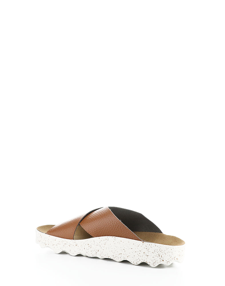 Cross276Asp 003 Tan Slip-On Sandals