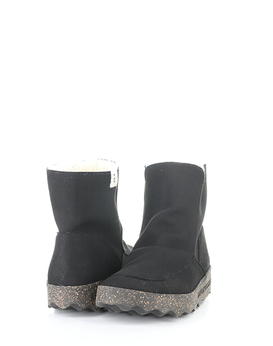 Cuff296Asp 000 Black Ecosuede/Fauxfur
