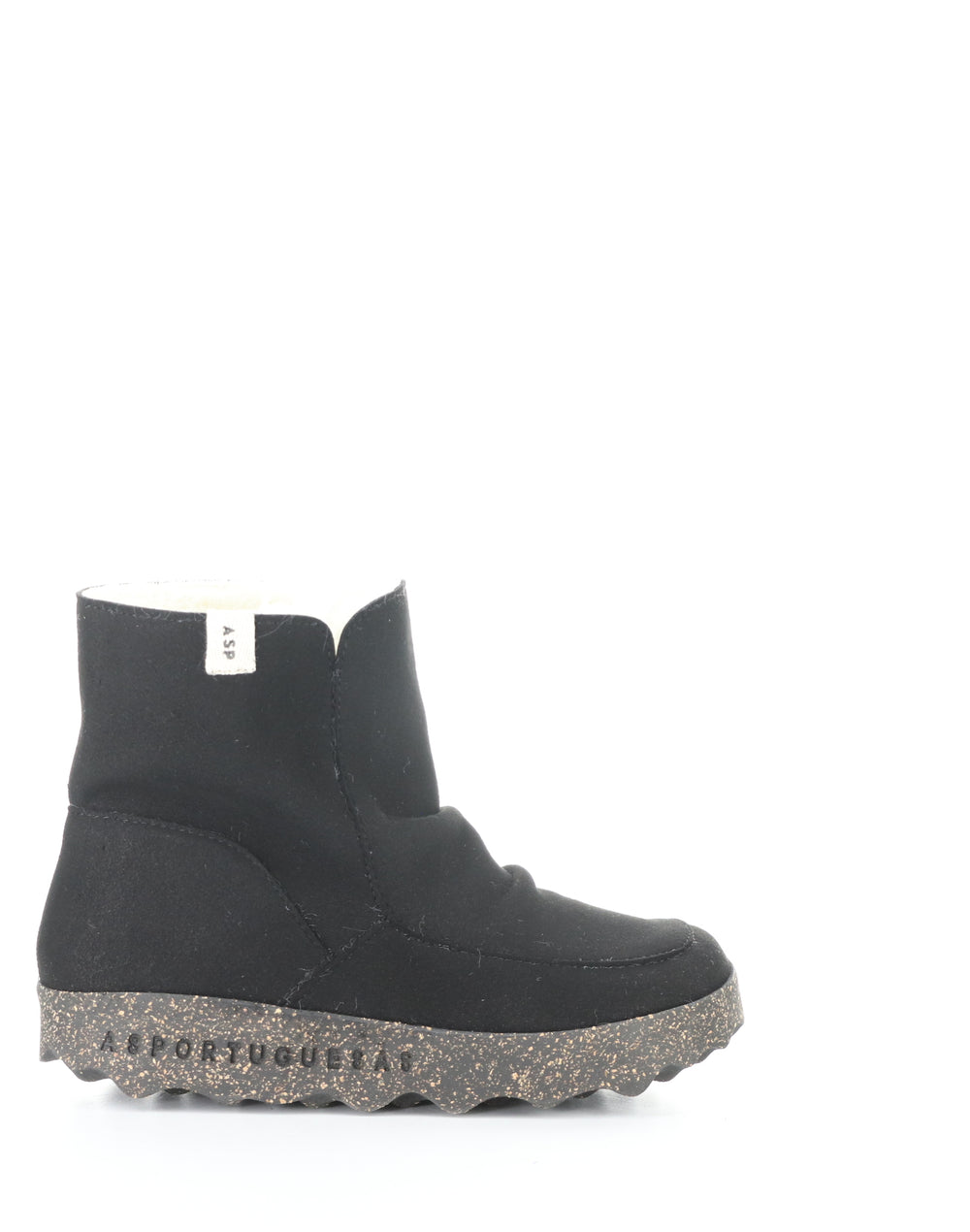 Cuff296Asp 000 Black Round Toe Boots
