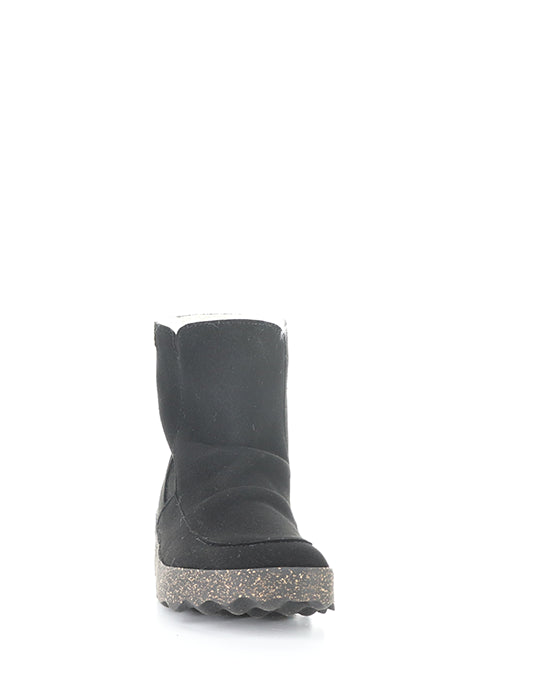 Cuff296Asp 000 Black Ecosuede/Fauxfur