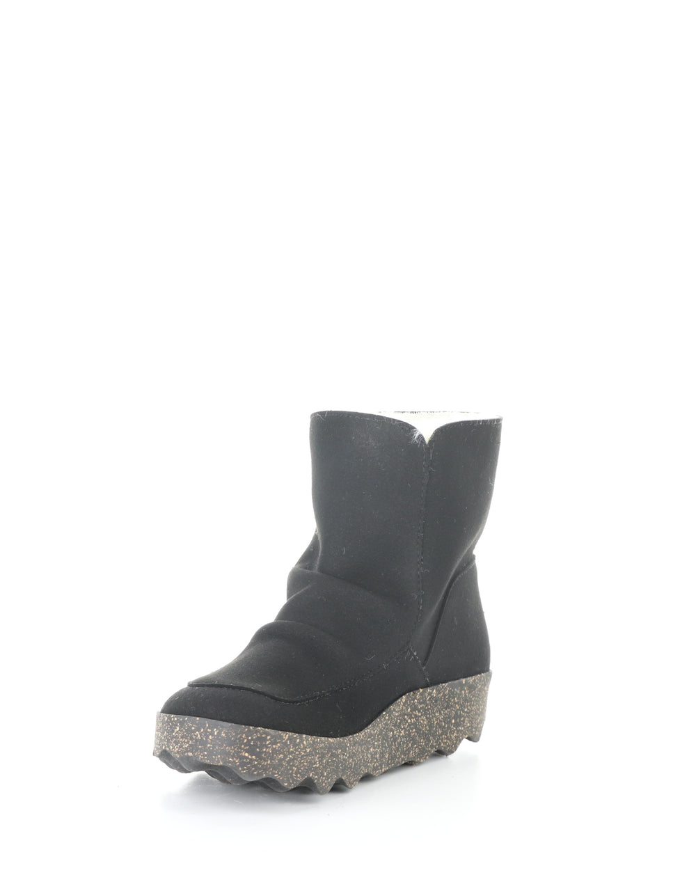 Cuff296Asp 000 Black Round Toe Boots
