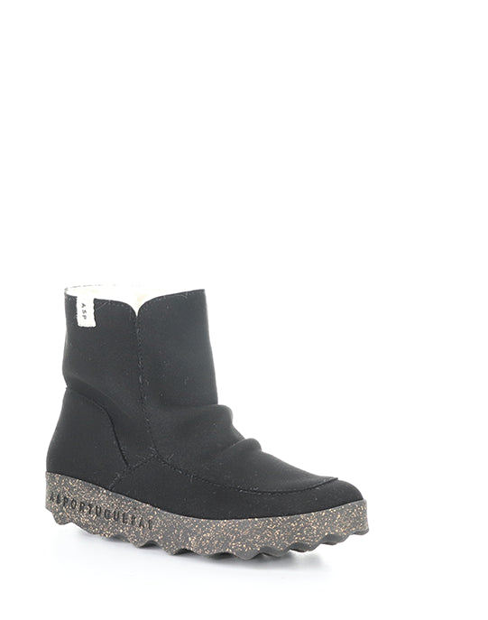 Cuff296Asp 000 Black Ecosuede/Fauxfur