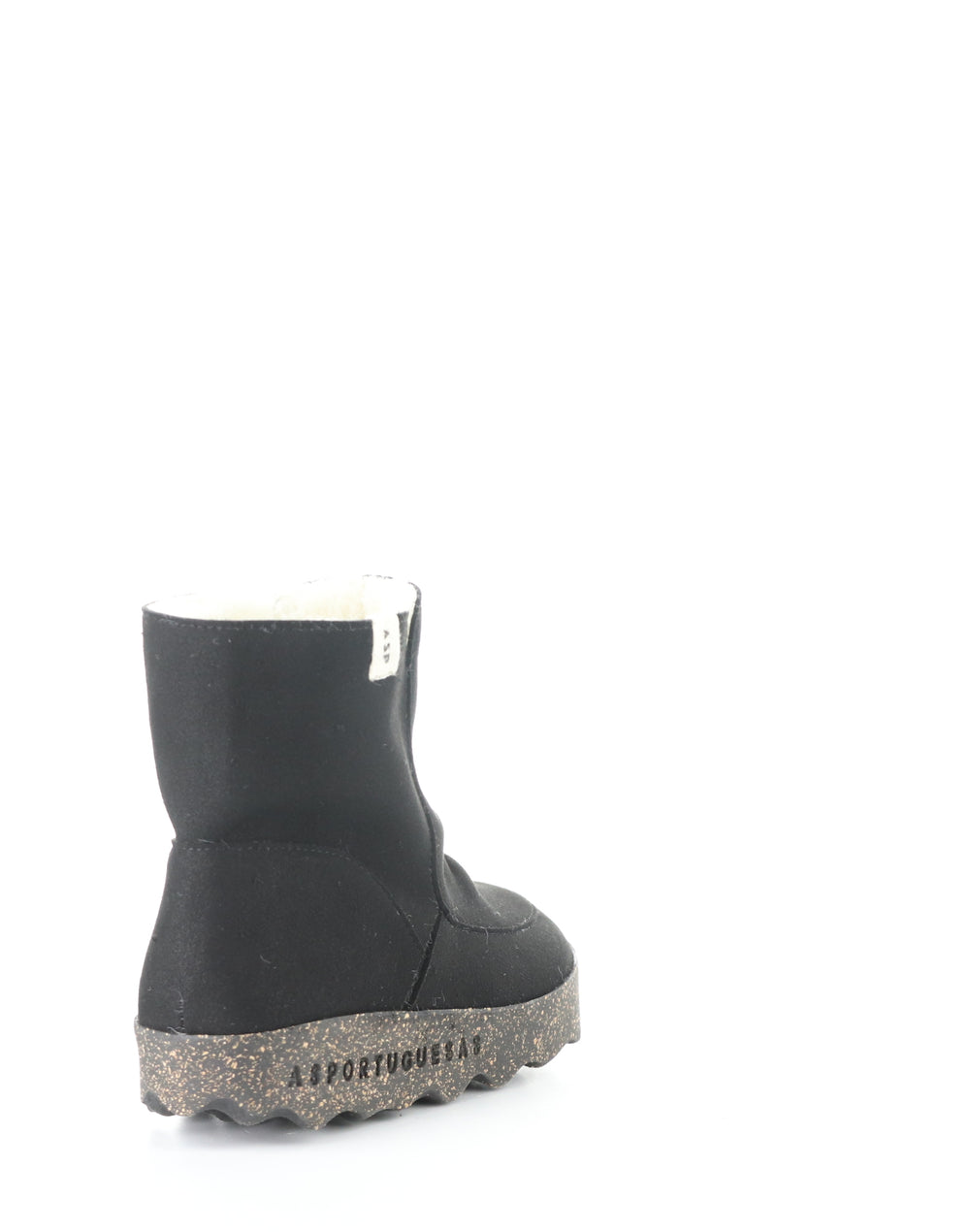 Cuff296Asp 000 Black Round Toe Boots