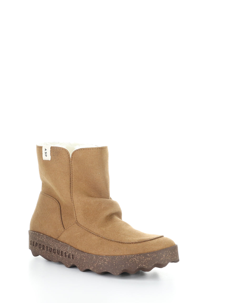 Cuff296Asp 001 Cognac Round Toe Boots