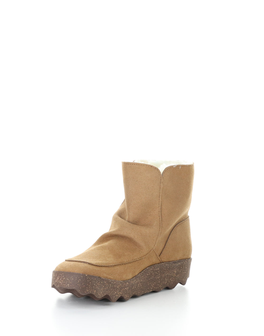 Cuff296Asp 001 Cognac Round Toe Boots