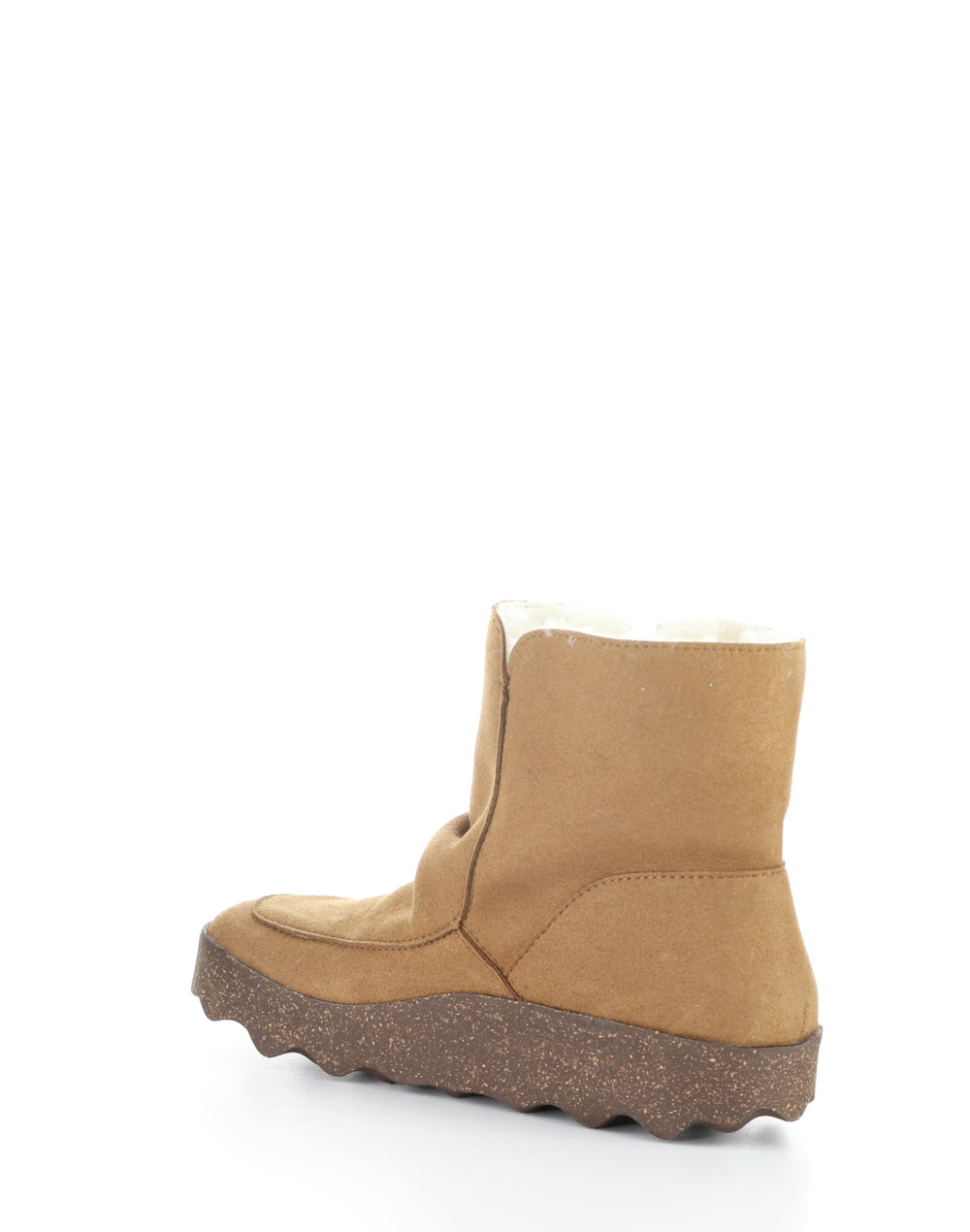 Cuff296Asp 001 Cognac Round Toe Boots