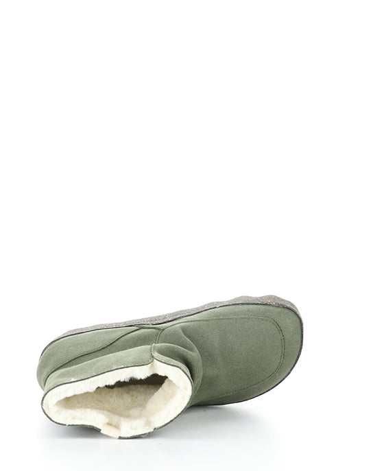Cuff296Asp 002 Deep Green Round Toe Boots