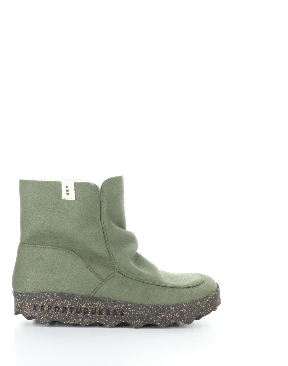 Cuff296Asp 002 Deep Green Round Toe Boots