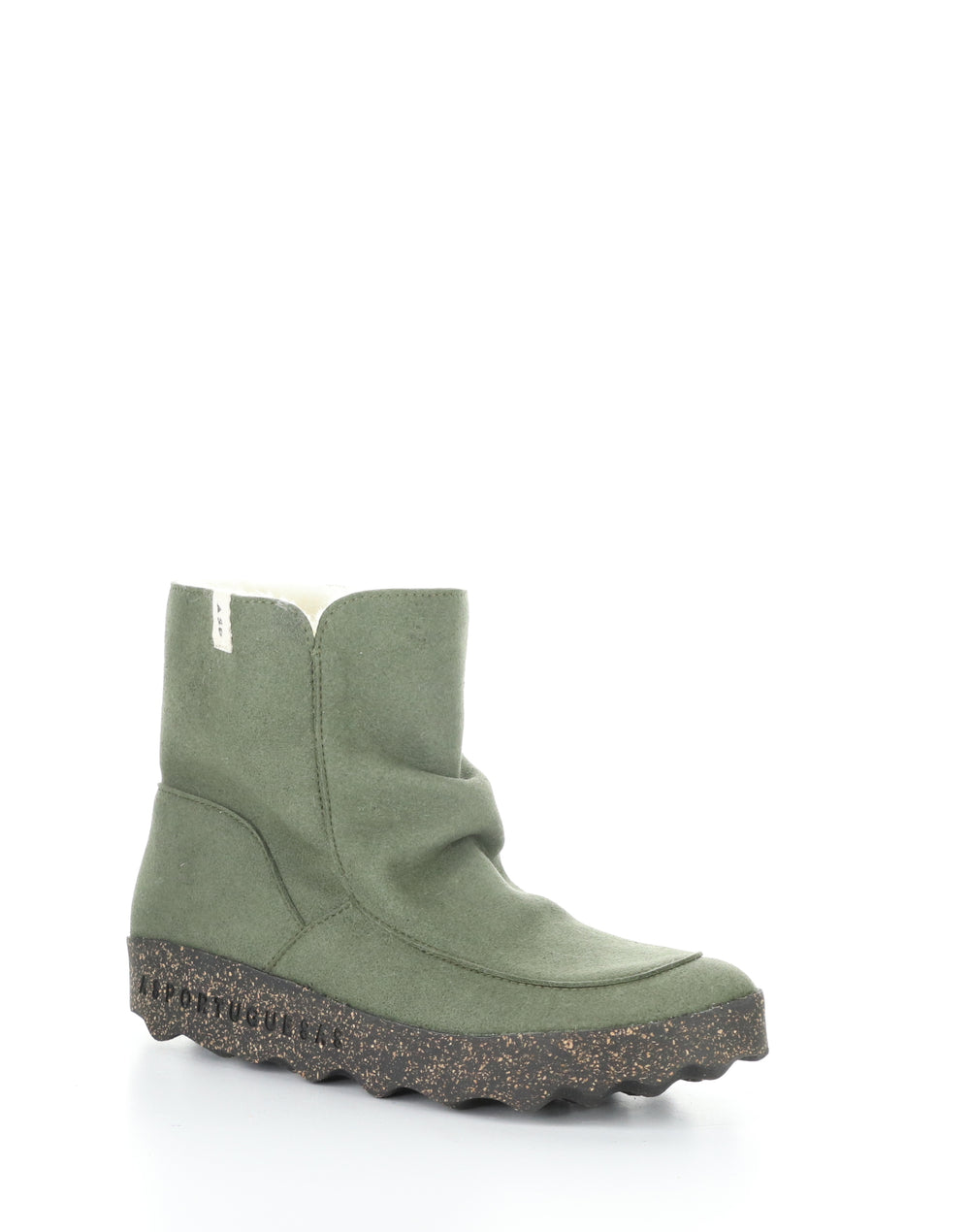Cuff296Asp 002 Deep Green Round Toe Boots