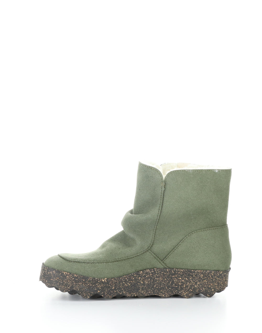 Cuff296Asp 002 Deep Green Round Toe Boots