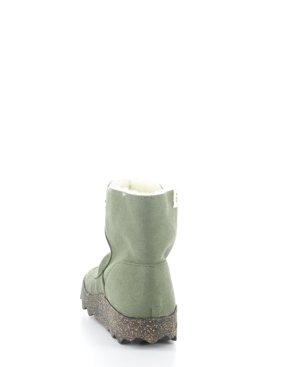 Cuff296Asp 002 Deep Green Round Toe Boots