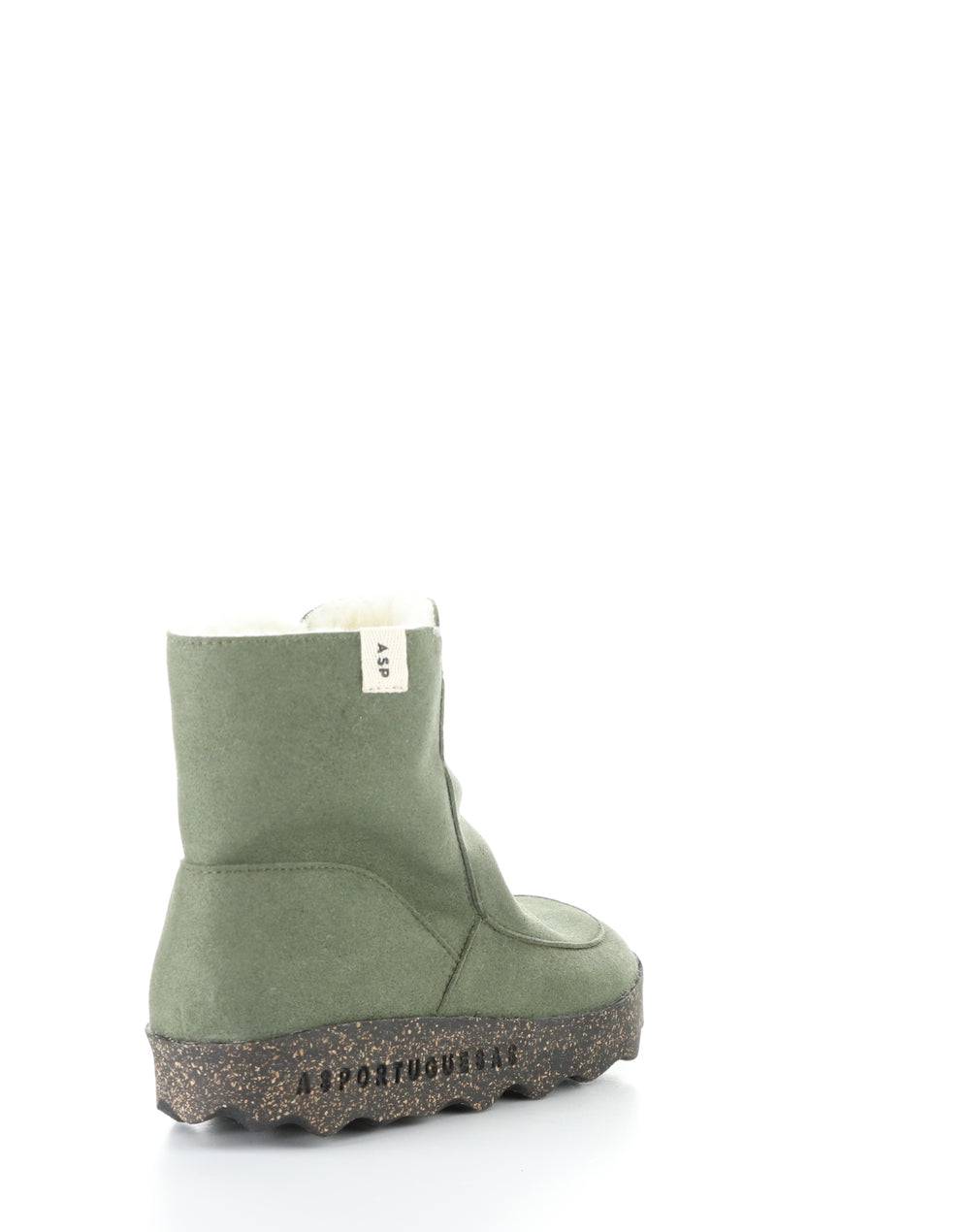 Cuff296Asp 002 Deep Green Round Toe Boots