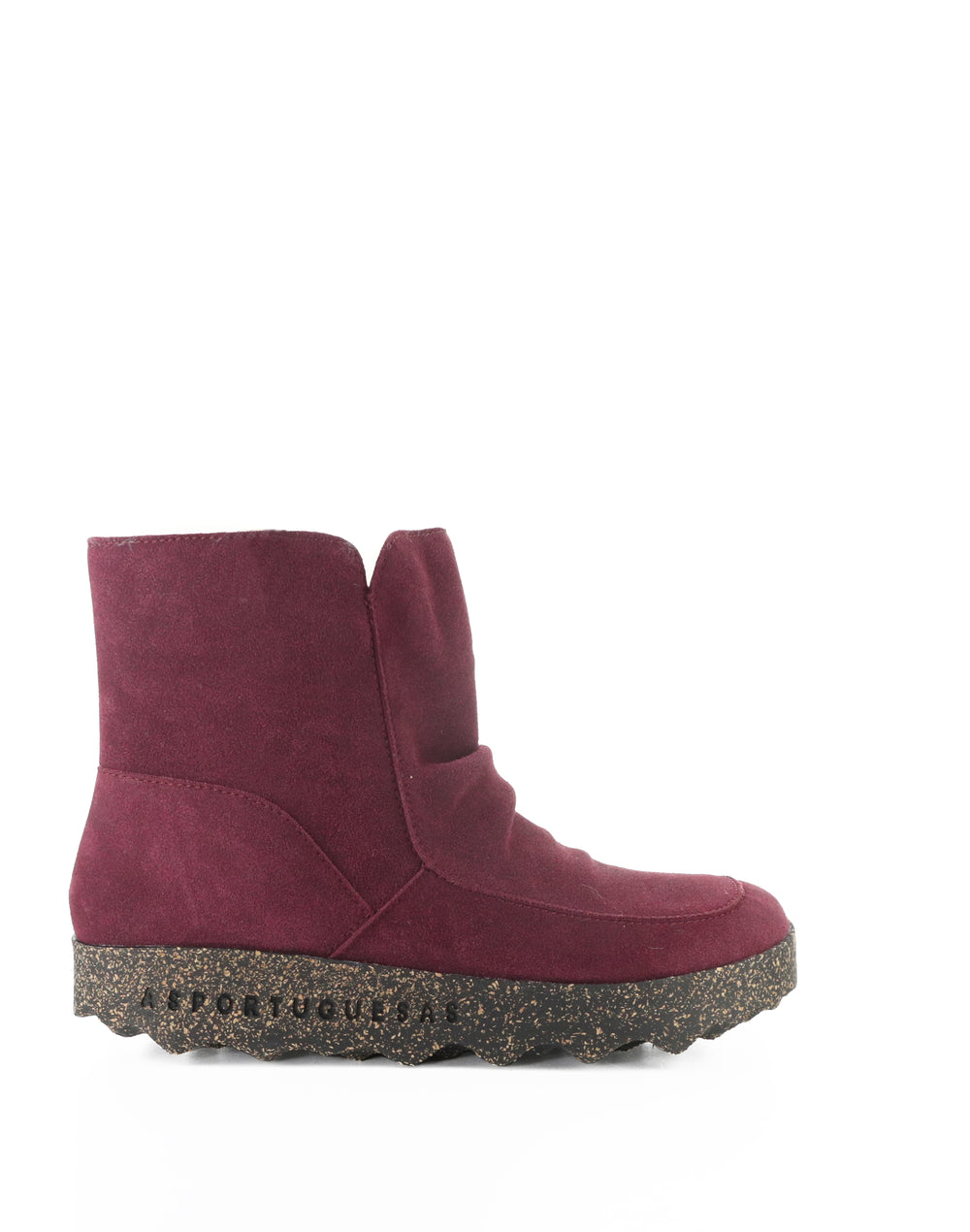 CUFF296ASP 010 BORDEAUX COWSUEDE RECYCLED/FAUX FUR