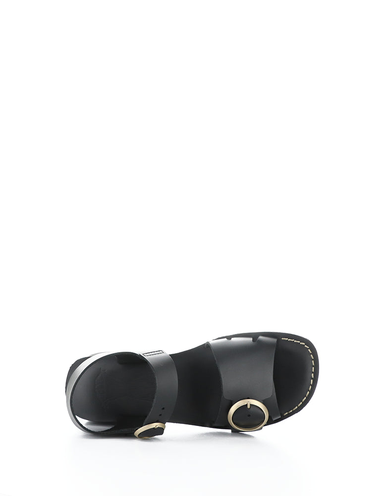 Ebli238Fly 000 Black Round Toe Sandals
