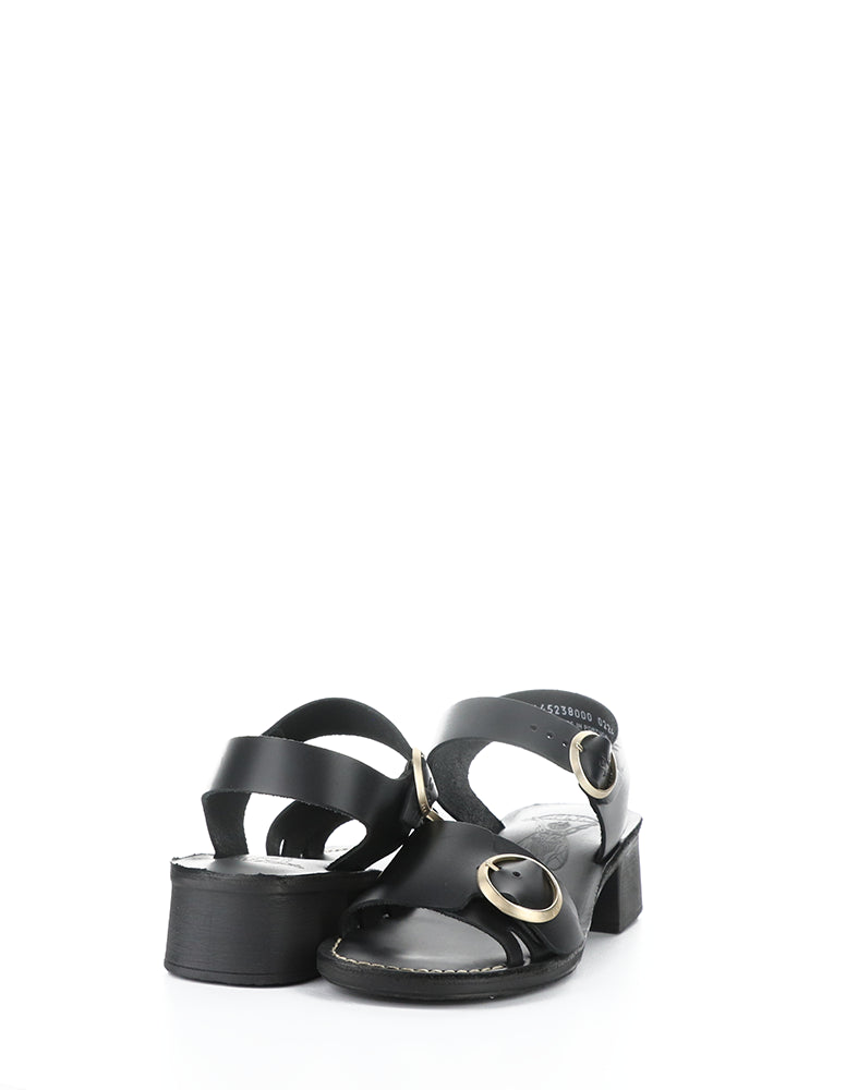 Ebli238Fly 000 Black Round Toe Sandals