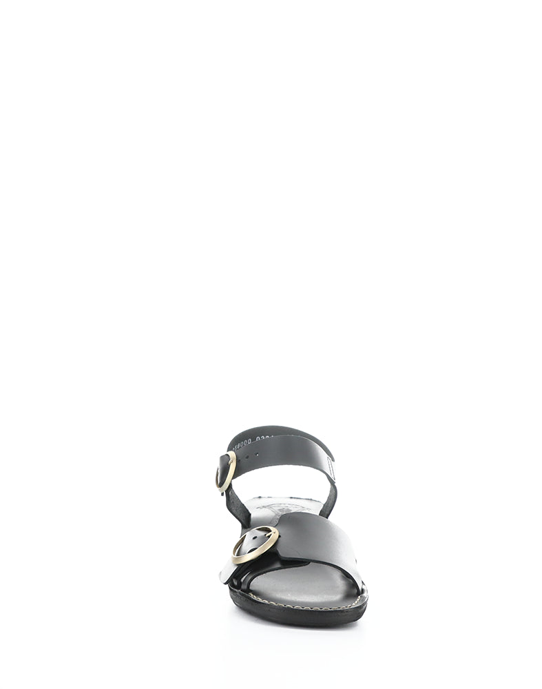 Ebli238Fly 000 Black Round Toe Sandals
