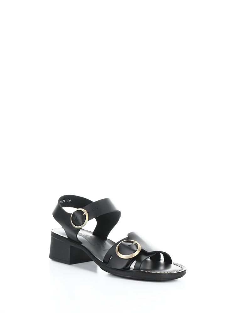 Ebli238Fly 000 Black Round Toe Sandals