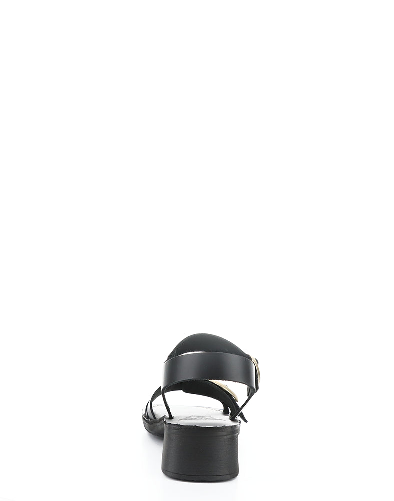 Ebli238Fly 000 Black Round Toe Sandals