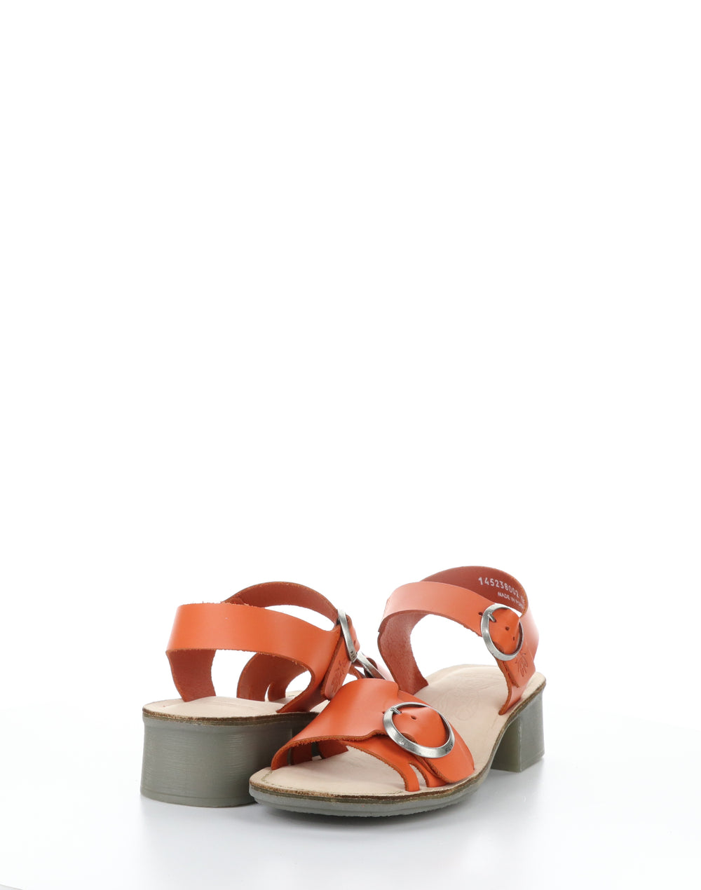 EBLI238FLY 002 SCARLET/NAT Round Toe Sandals
