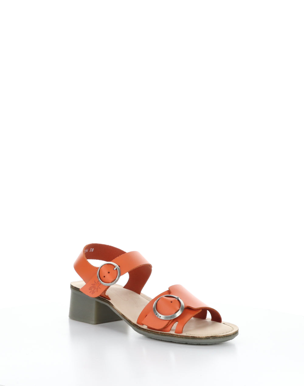 EBLI238FLY 002 SCARLET/NAT Round Toe Sandals