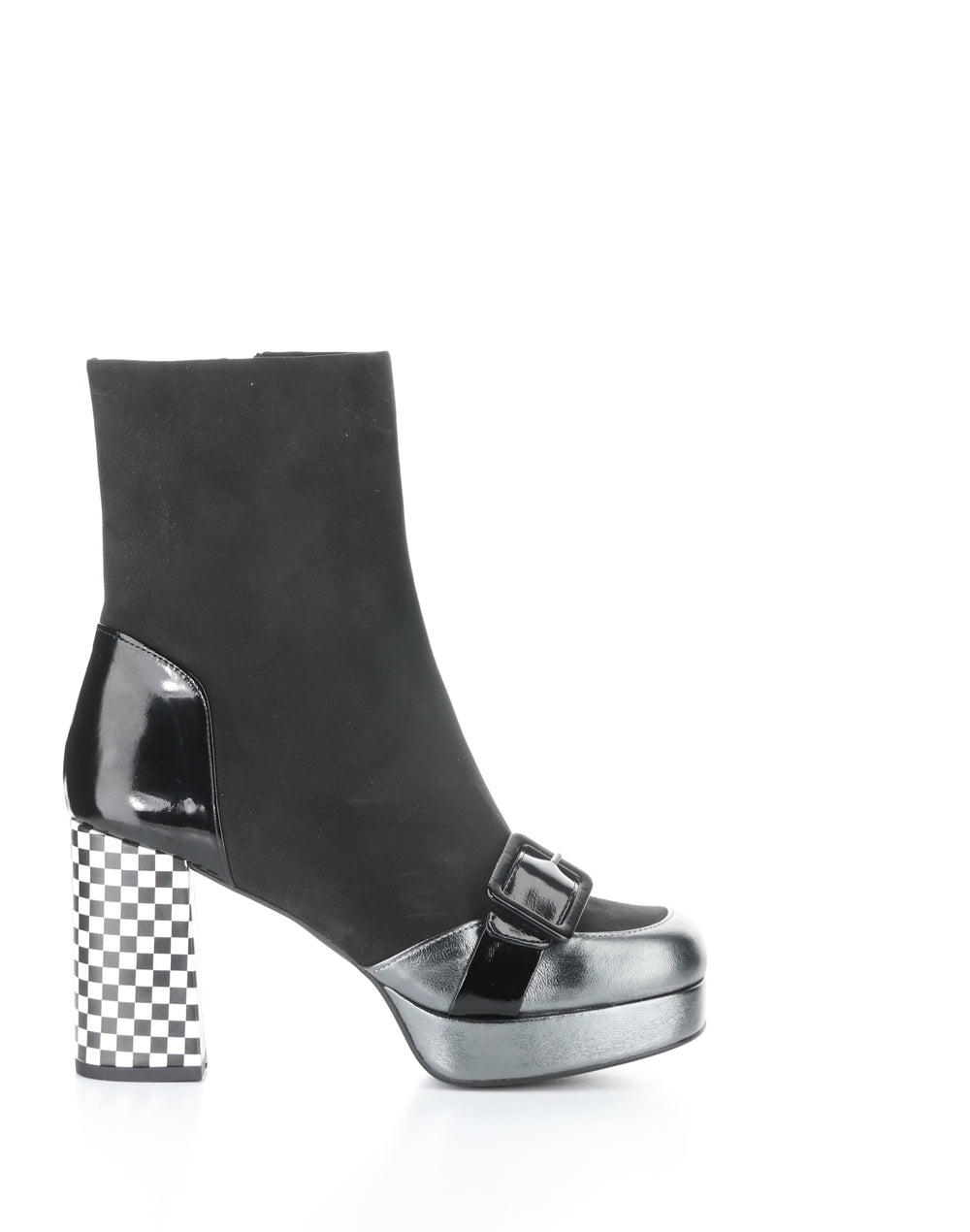 Efol352Fly 004 Graphite/Black Round Toe Boots