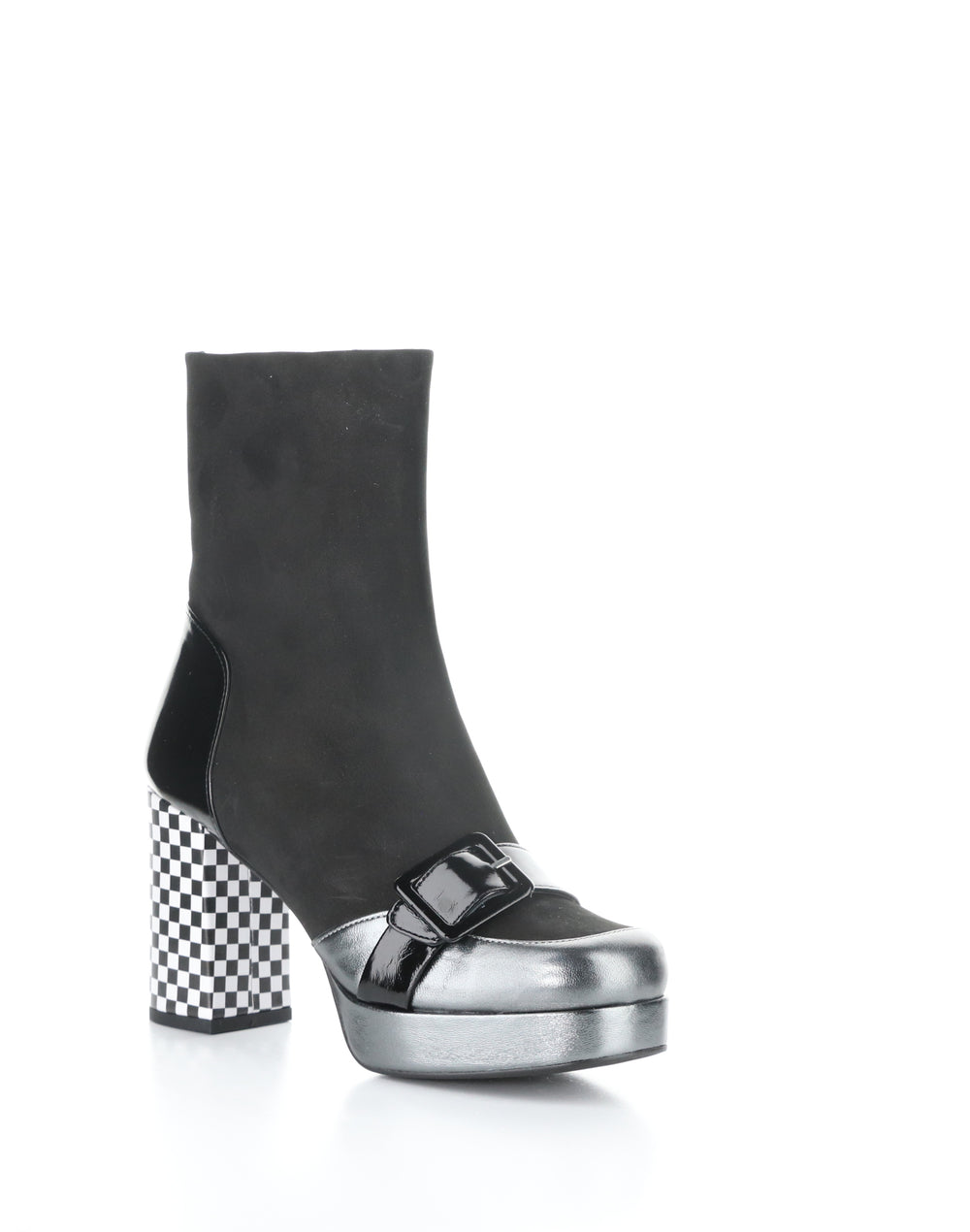 Efol352Fly 004 Graphite/Black Round Toe Boots