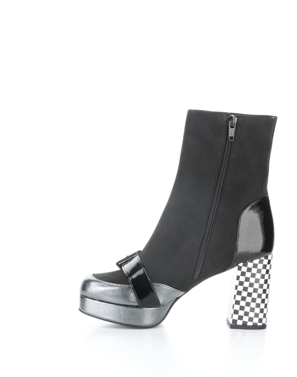 Efol352Fly 004 Graphite/Black Round Toe Boots