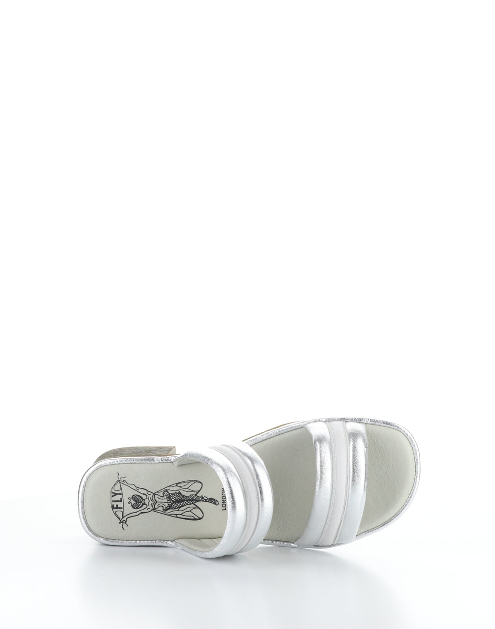 EITY580FLY 000 SILVER/WHITE Slip-on Sandals