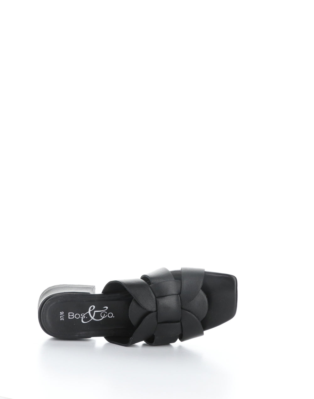 ELLIS BLACK Square Toe Sandals