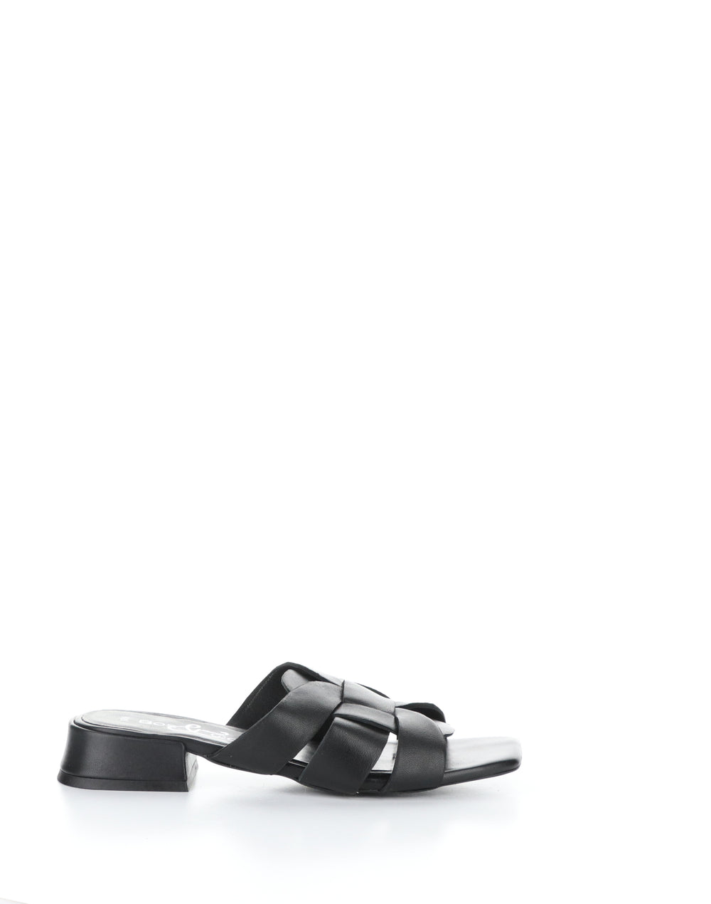 ELLIS BLACK Square Toe Sandals