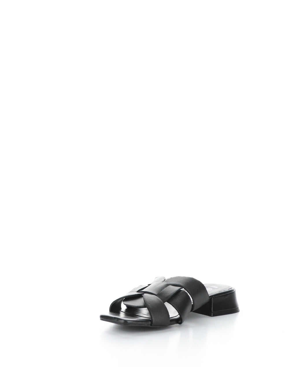 ELLIS BLACK Square Toe Sandals