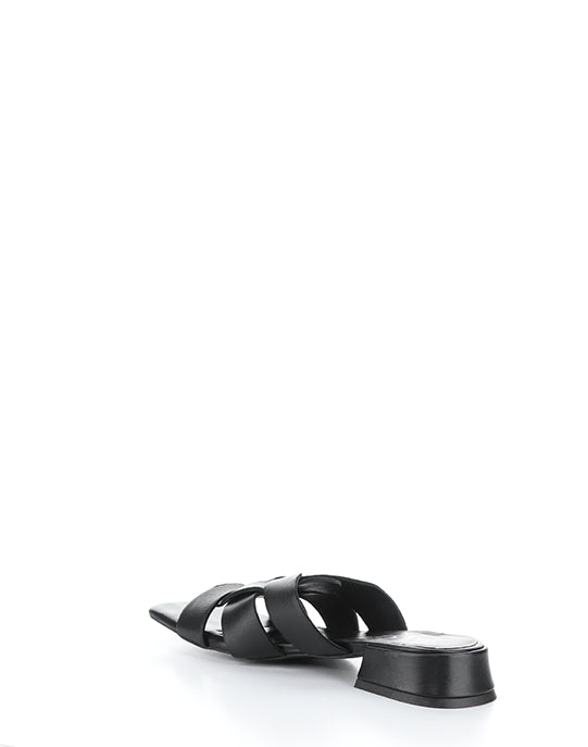 Ellis Black Square Toe Sandals