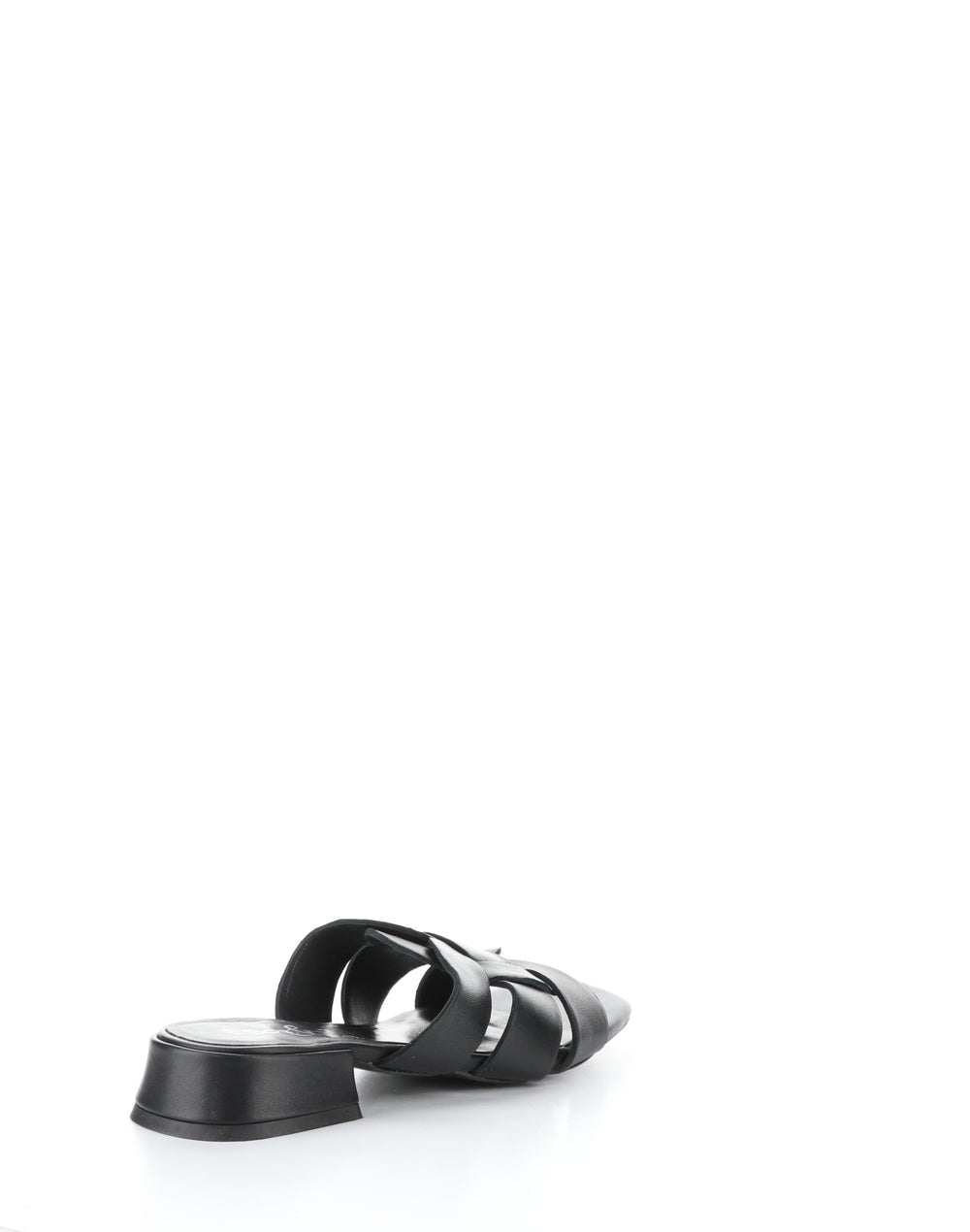 ELLIS BLACK Square Toe Sandals