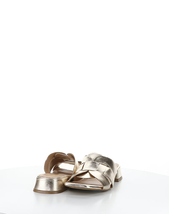 Ellis Gold Square Toe Sandals
