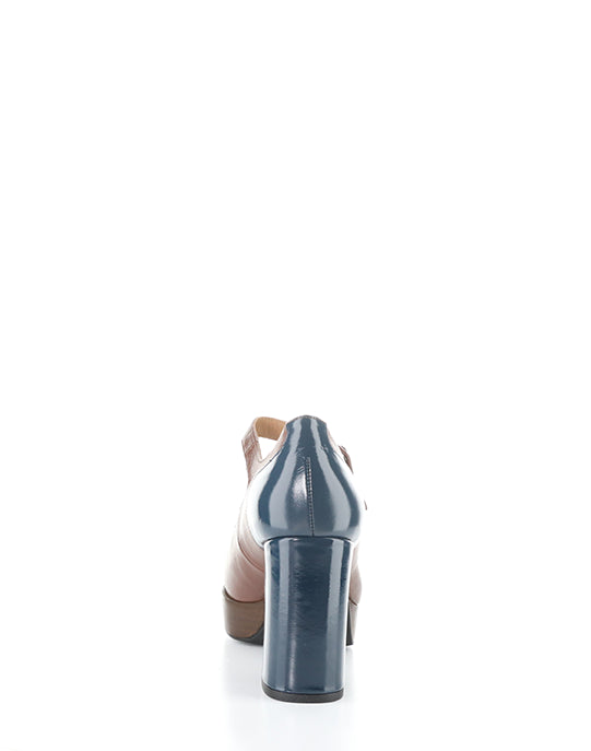Eril351Fly 003 Cognac/Navy Round Toe Shoes