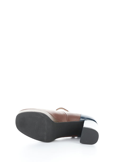 Eril351Fly 003 Cognac/Navy Round Toe Shoes