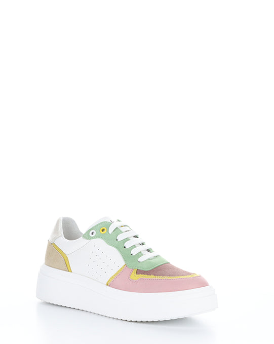 Fulton Pink/White Multi Lace-Up Shoes