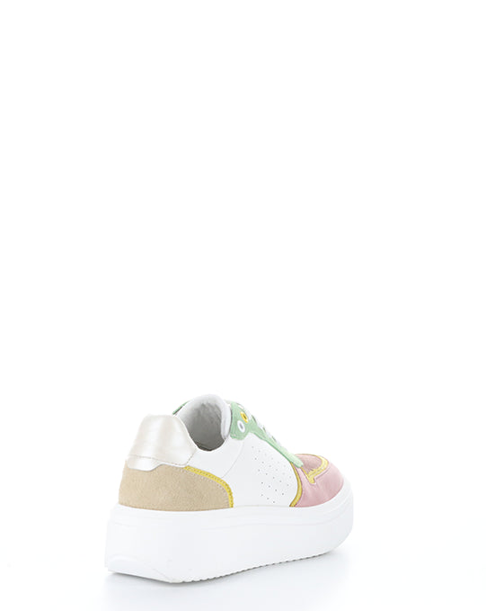 FULTON PINK/WHITE MULTI LEATHER/SUEDE