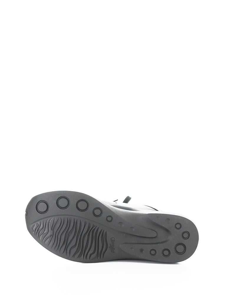 Gaji778Sof 015 Black Smooth Leather