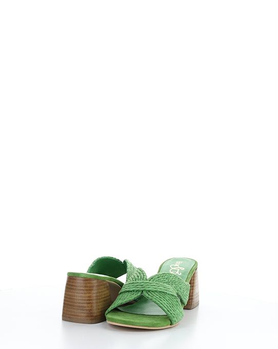 GESSA GREEN RAFIA/SUEDE