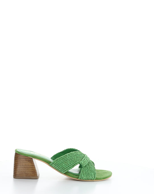 GESSA GREEN RAFIA/SUEDE
