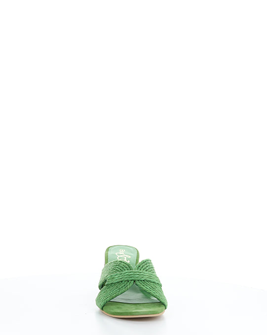 GESSA GREEN RAFIA/SUEDE