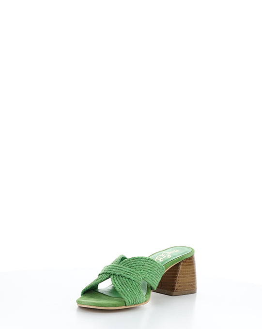 GESSA GREEN RAFIA/SUEDE