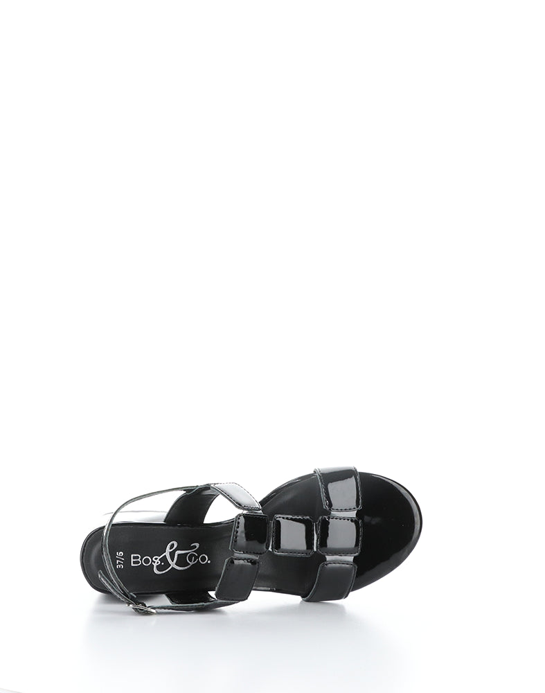 GLOW BLACK PATENT PU