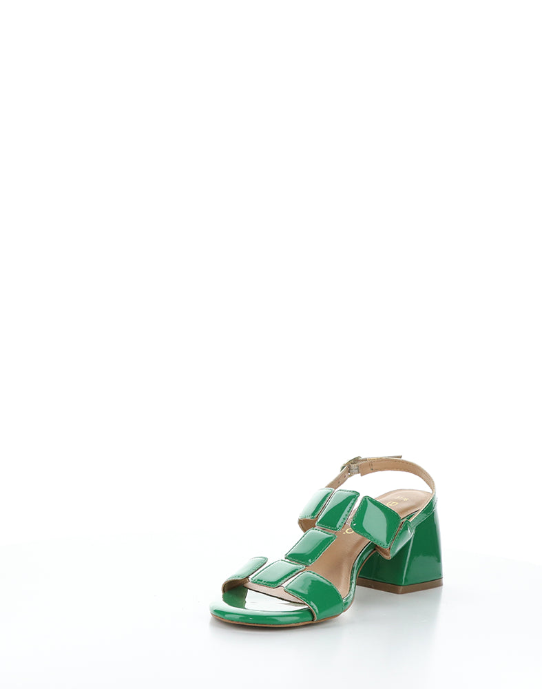 GLOW EMERALD PATENT PU