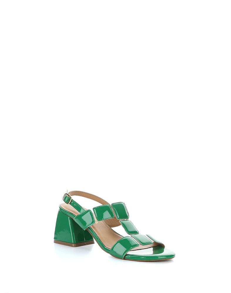 GLOW EMERALD PATENT PU