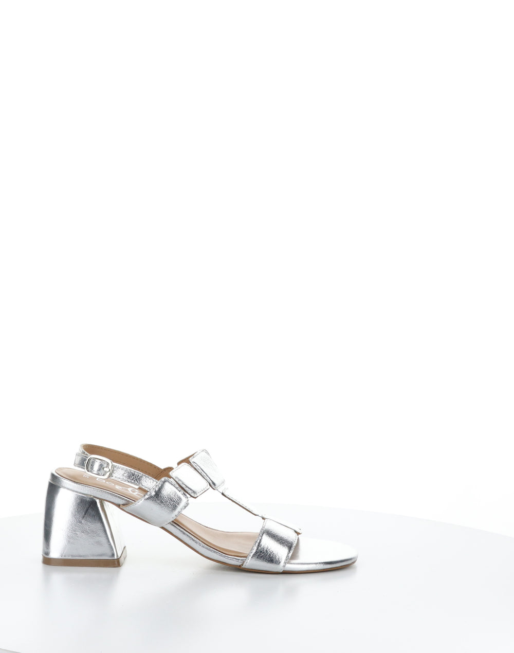 GLOW SILVER Round Toe Sandals